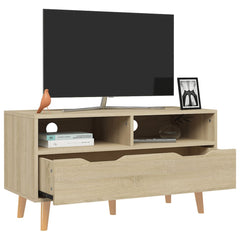 TV Cabinet Sonoma Oak Engineered wood Medium TV Cabinet
