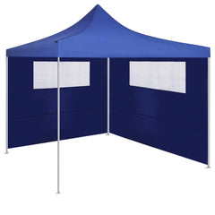 Blue gazebo sidewall with clear windows, sized 19.7 feet by 6.6 feet.