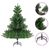 7ft green Nordmann Fir artificial Christmas tree with lifelike tips and sturdy steel stand.