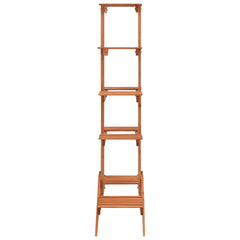 Plant Stand Orange Solid Firwood 32.7 x 9.8 x 52.0 in Stackable