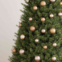 Christmas Ball Set Set of 61 Various Rose Gold Finishes