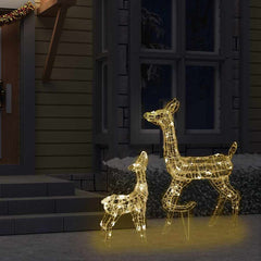 Reindeer Family Warm White Acrylic Acrylic Reindeer Other