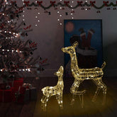Reindeer Family Warm White Acrylic Acrylic Reindeer Other