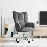 Relaxing Chair Dark Gray Velvet
