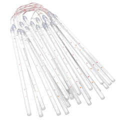 20 one-foot colorful LED tubes bundled together, forming meteor rain lights with 480 LEDs.