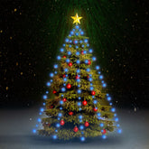 Net of 150 blue LED lights designed for draping a 59.1-inch Christmas tree.