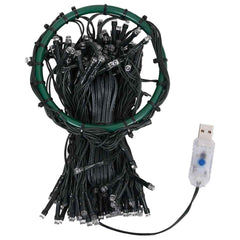 Bostome Christmas tree net lights with 180 cold white LEDs, 70.9 inches long, USB powered.