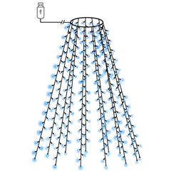 Tree Light Blue PVC Fits trees up to 82.7 in Fairy Lights Other