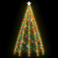 Net of colorful LED lights designed to drape over a 118-inch Christmas tree.