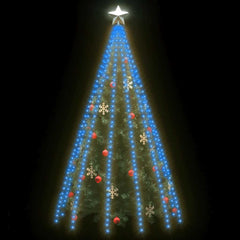 Tree Light Blue, Dark Green PVC 197 in Water-resistant