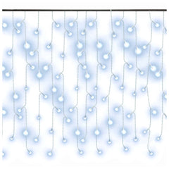 Curtain Icicle Light Cool White Plastic, copper 32.8ft Length