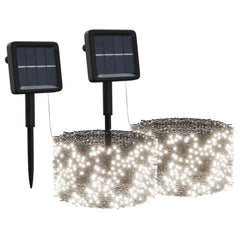 Solar Fairy Light Set of 2 Cold white Plastic Standard Solar