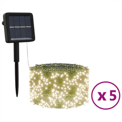 Solar Fairy Light Set of 5 Warm White Medium Solar Fairy Lights