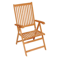 Reclining Patio Chairs with Cushions 8 pcs Solid Teak Wood