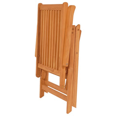 Garden Chair Set of 8 Teak wood and black Teak wood and polyester