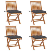 Garden Chair Set of 4 Anthracite