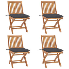 Garden Chair Set of 4 Anthracite