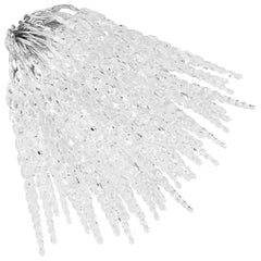 Christmas Icicle Lights 100 pcs Warm White Acrylic