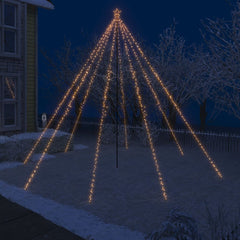 LED Christmas Tree Warm White Plastic, Metal 16 ft tall