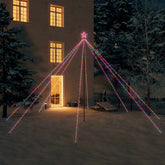 16ft LED Christmas tree with 800 colorful lights on 8 strands for indoor and outdoor use
