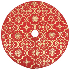 Christmas Tree Skirt Red 100% polyester fabric Large Foldable