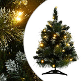 Artificial Christmas Tree Green with white flocking PVC, plastic