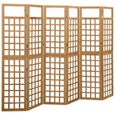 6-Panel Room Divider/Trellis Solid Fir Wood 95.5x70.9