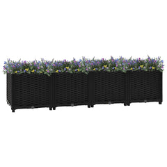 Raised Bed Black Polypropylene Large Durable Outdoor Planter