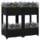Raised Bed Black Polypropylene Medium Raised Bed Rectangular