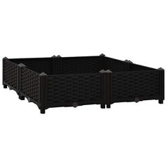 Raised Bed Black Polypropylene Medium Durable Planter Box