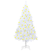 Artificial Christmas Tree White PVC, Steel Large Ornaments