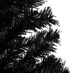 Artificial Pre-lit Christmas Tree with Ball Set Black 94.5 PVC