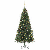 Artificial Pre-lit Christmas Tree with Ball Set Green 82.7