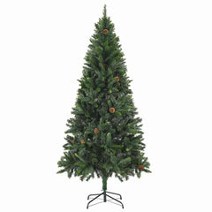 Artificial Pre-lit Christmas Tree with Ball Set Pine Cones 70.9