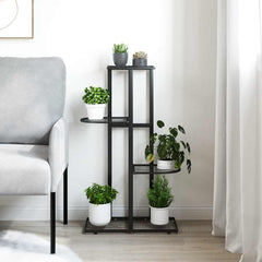 Plant Stand Black Metal Medium Plant Stand Rectangular