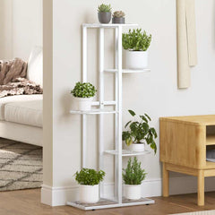 Plant Stand White Metal Shelving Plant Stand Rectangular
