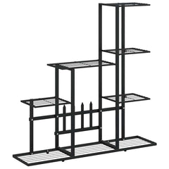Plant Stand Black Black powder-coated metal Medium Sturdy