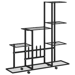 Plant Stand Black Powder-coated metal 37.2 in x 9.8 in x 36.4 in