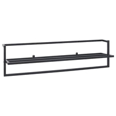 Towel Rack Black Iron 37.4 in x 9.8 in x 8.7 in Towel Rack