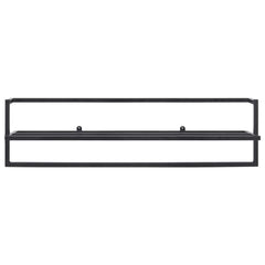 Towel Rack Black Iron 37.4 in x 9.8 in x 8.7 in Towel Rack