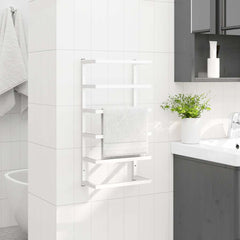 Towel Rack White Steel Towel Rack Rectangular Modern