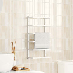 Towel Rack White Steel Towel Rack Rectangular Modern