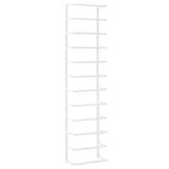 Towel Rack White Steel 9.4 in x 4.7 in x 37.8 in Towel Rack