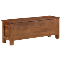 Storage Box Brown Solid mango wood, MDF 43.3 x 11.8 x 15.7 in