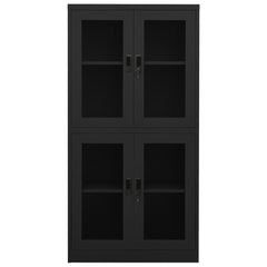 Office Cabinet Anthracite Steel 35.4x15.7x70.9 in