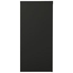 Sliding Door Cabinet Anthracite Steel, tempered glass