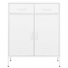 Storage Cabinet White 31.5x13.8x40 Steel