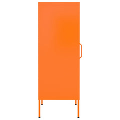 Storage Cabinet Orange Steel Medium Storage Cabinet Rectangular