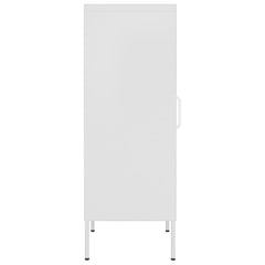 Storage Cabinet White Steel Medium Heavy Weight Endurance