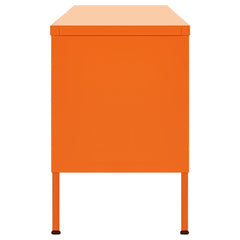 TV Cabinet Orange Steel Small to Medium TV Cabinet Rectangular